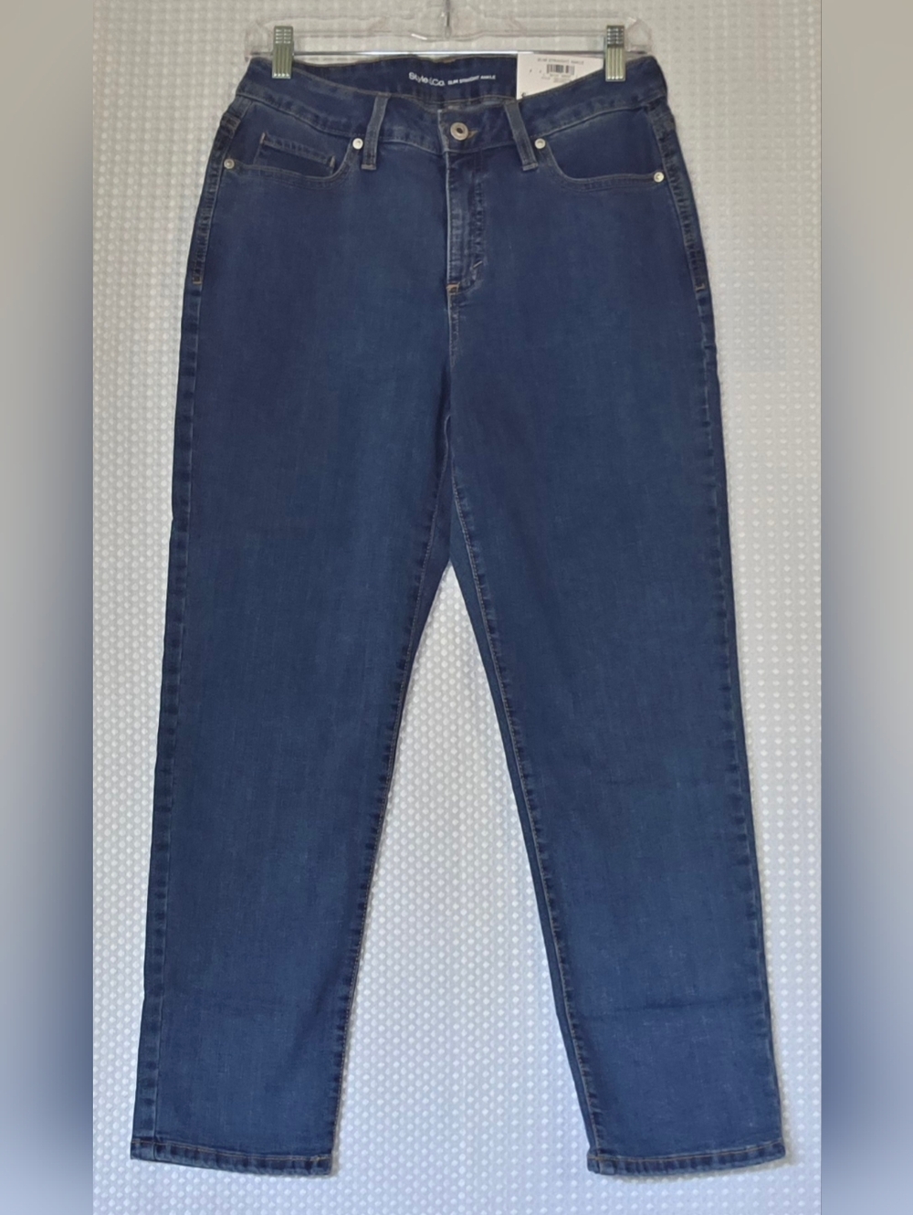Style & Co Ankle Jeans Medium Wash | Med Rise Straight Leg Denim 10 - Picture 6 of 10